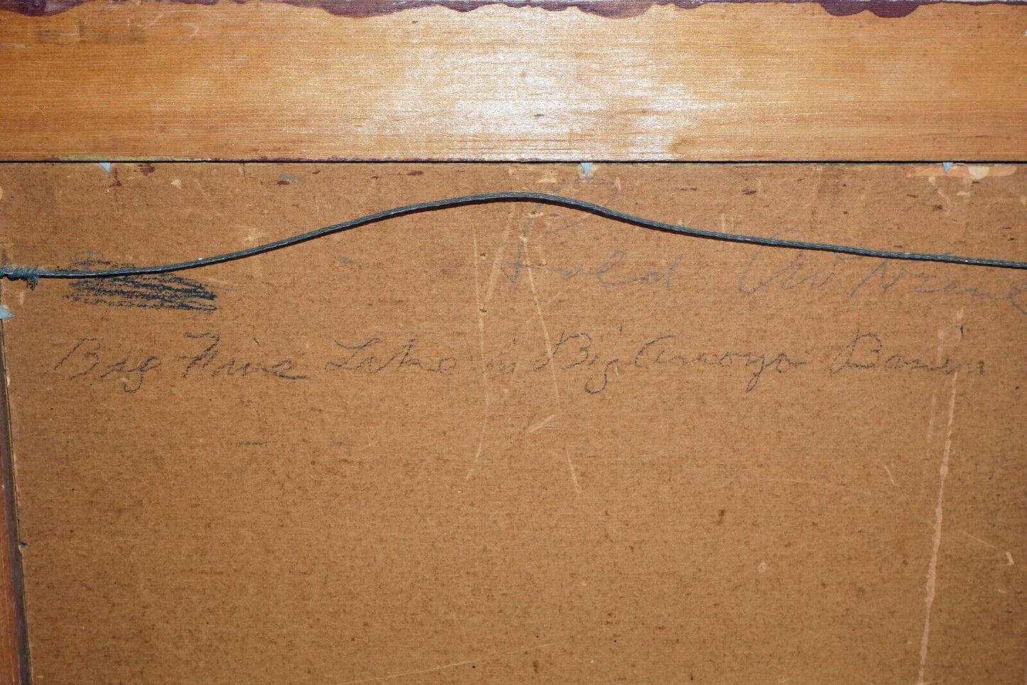 30s California Oil Painting Big Pine Lake Albert Sumner Marshall (1891-1970)(FeP