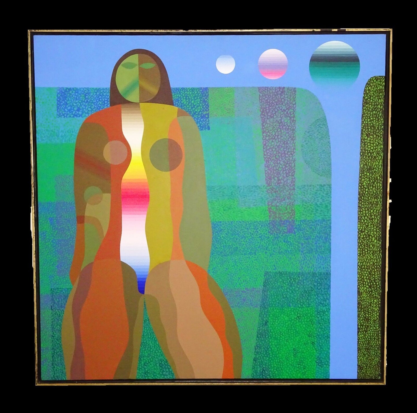 '71 Hawaii Acrylic Painting "Maile in the Valley" by Chang Young Cho (Aha)