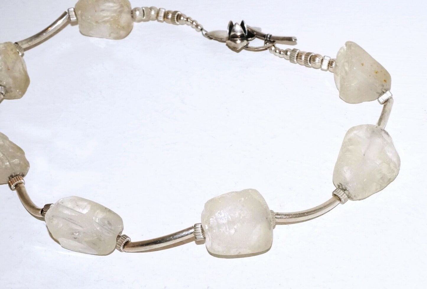 Hawaii Clear Quartz & Silver Bead Necklace Annalise Vogel’s ALV Designs (LeP)#4