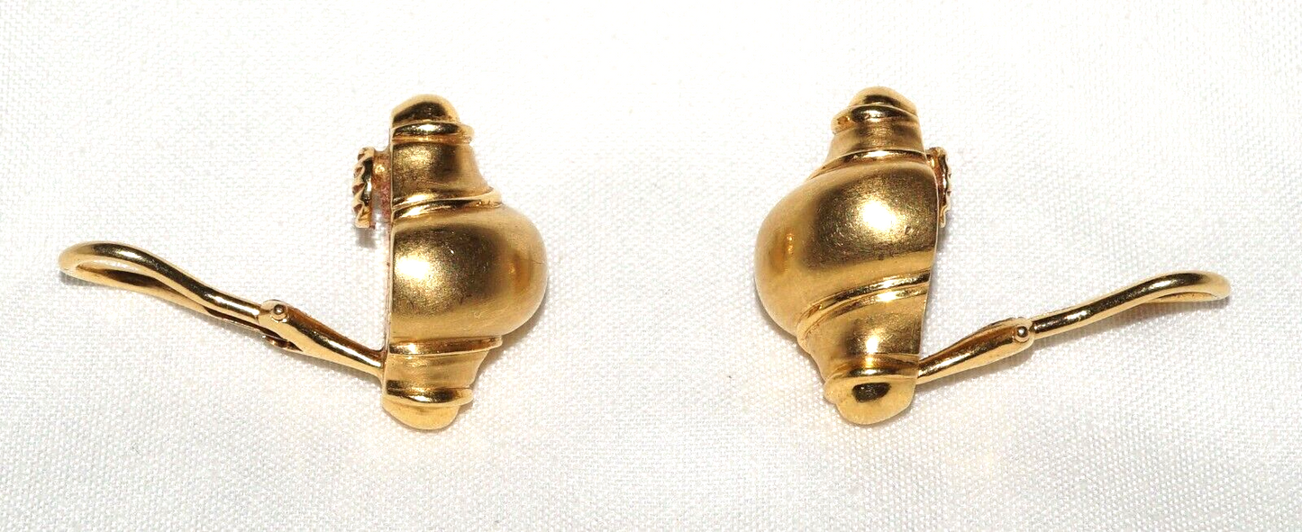 Vintage 18k Yellow Gold Seaman Schepps Turbo Shell (QuC) 24