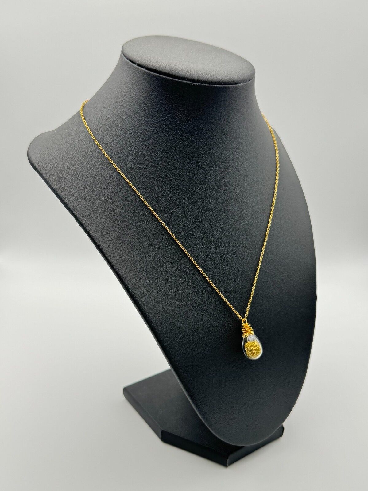 18 K Gold Vermeil Catherine Weitzman Pineapple Shaker Necklace (McC)