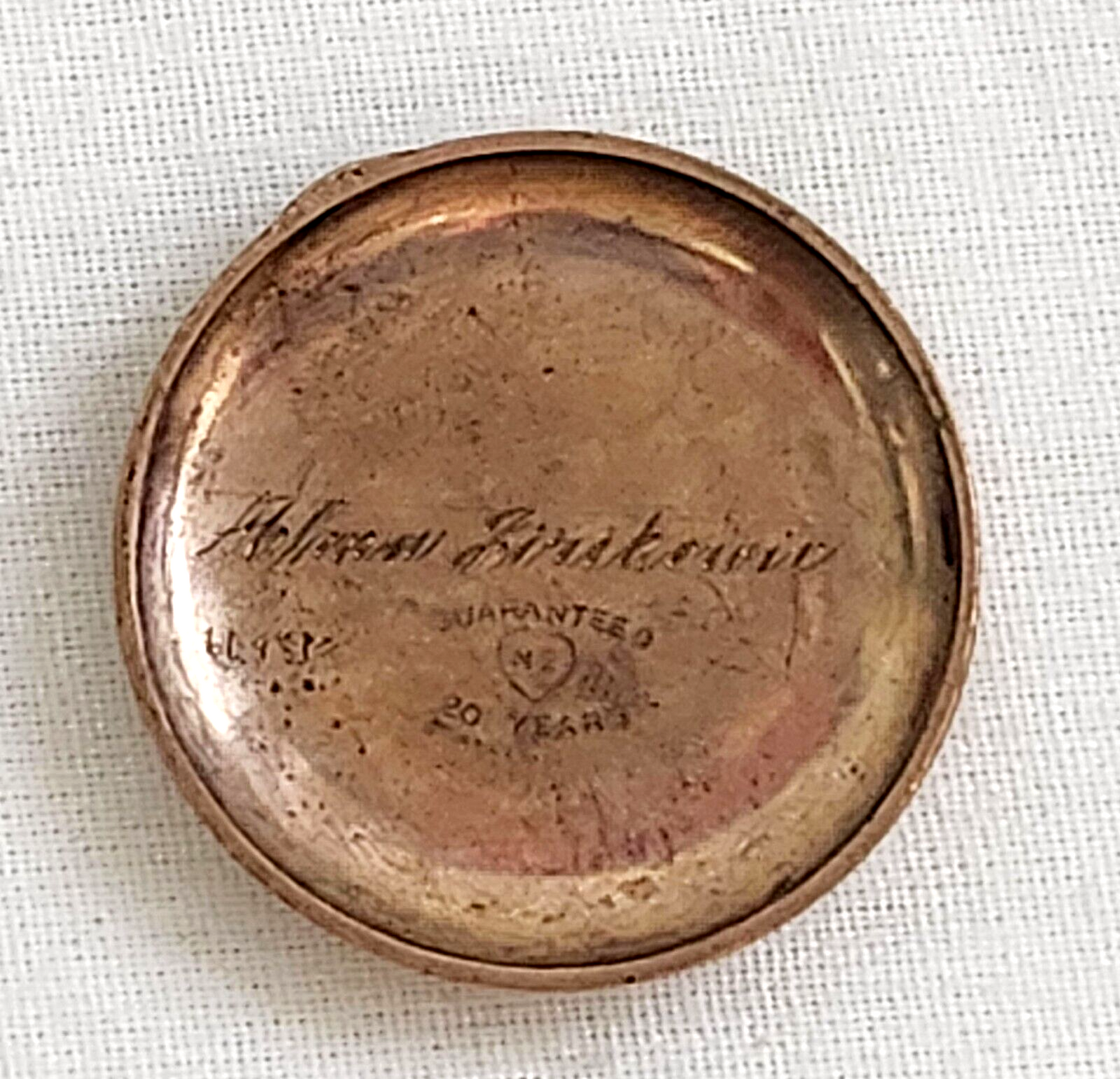 1900 US Gold Plated Ladies Pocket Watch by New England Watch Co. (LeD)