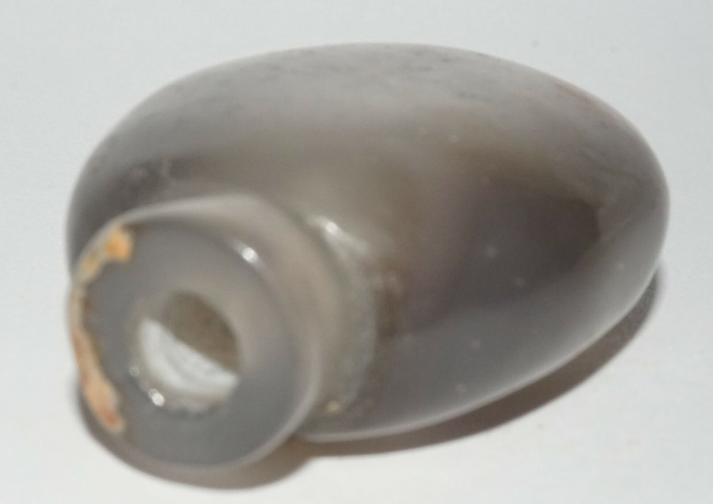 Vintage Chinese Semi Translucent Included Agate Snuff Bottle -  no top (LeS) G4