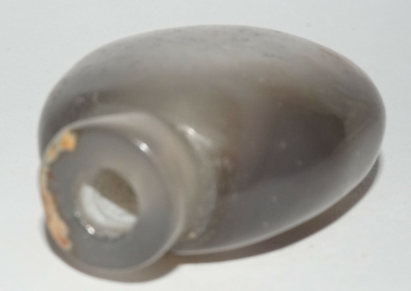 Vintage Chinese Semi Translucent Included Agate Snuff Bottle -  no top (LeS) G4