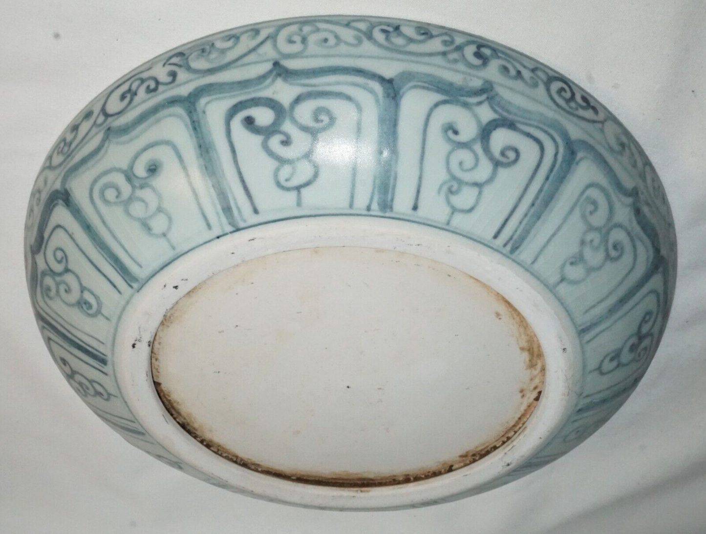 16C Chinese Anamese Blue & White Floral Motif Large Plates or Chargers (JSt)21