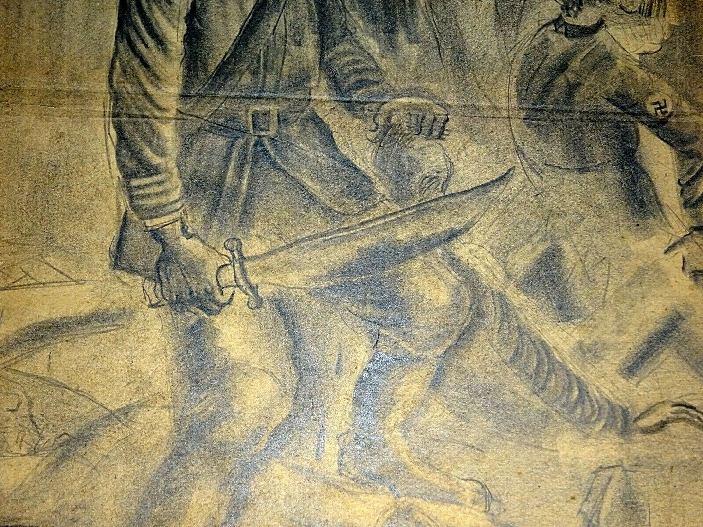 1940s Expressionist Pencil Drawings Fascist Caricatures by Boydan Baynert (CuM)