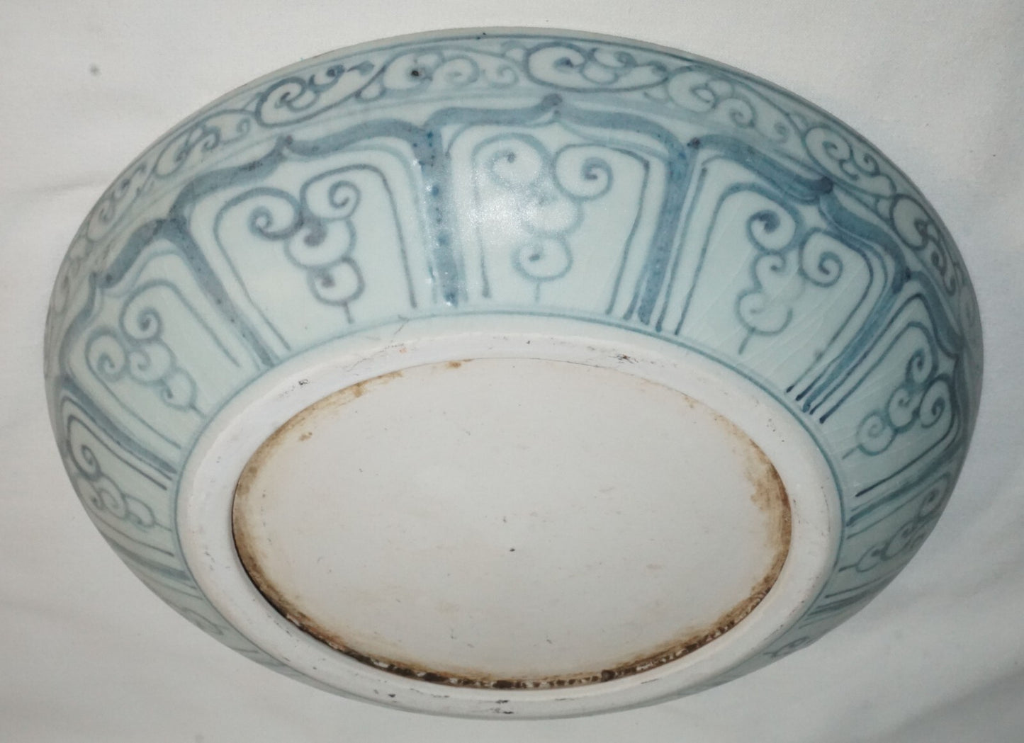 16C Chinese Anamese Blue & White Floral Motif Large Plates or Chargers (JSt)21