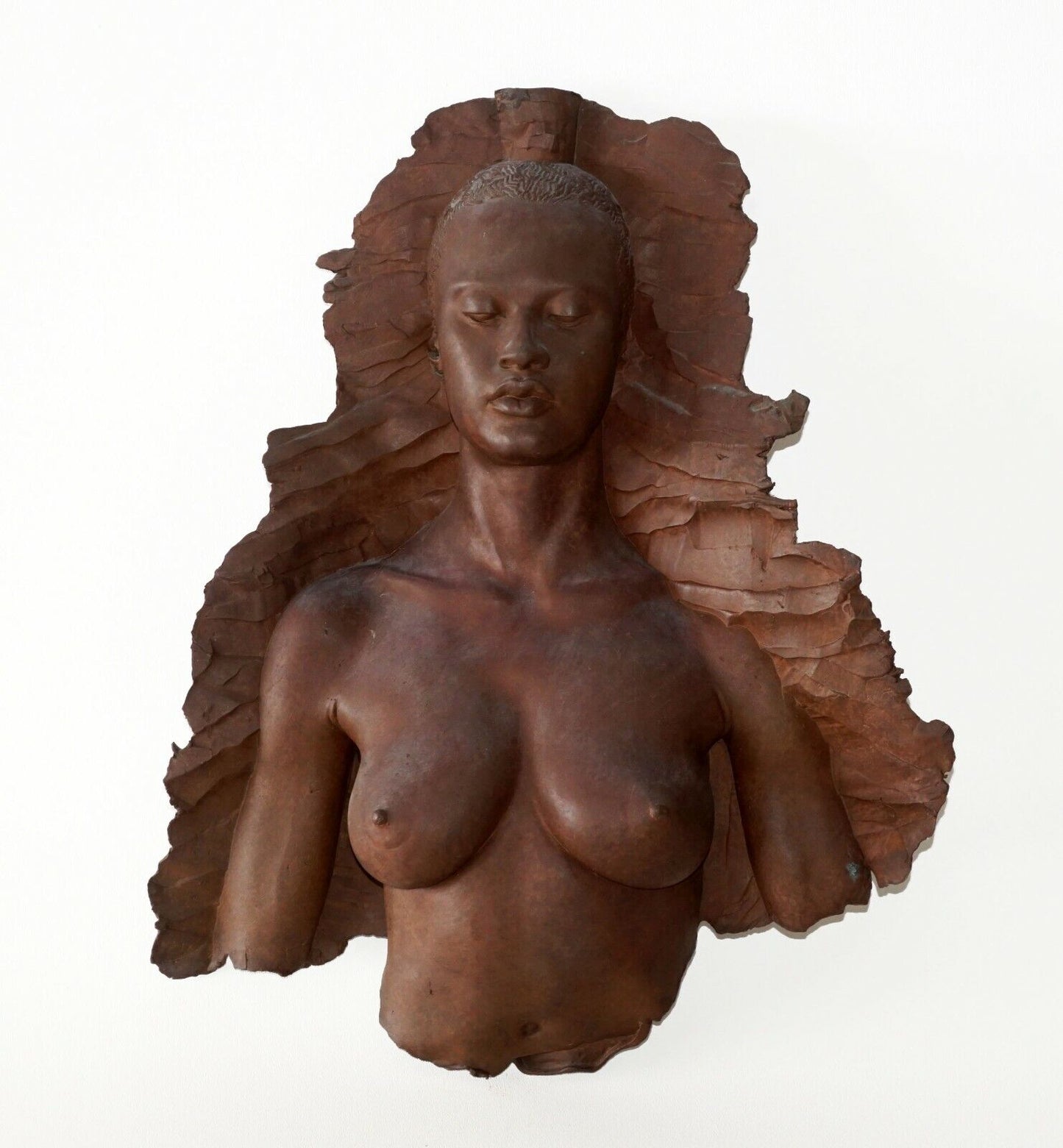 '92 US Cast Copper Bas Relief Source Mask (Laura) Robert Graham (1938-2008)(MoJ)