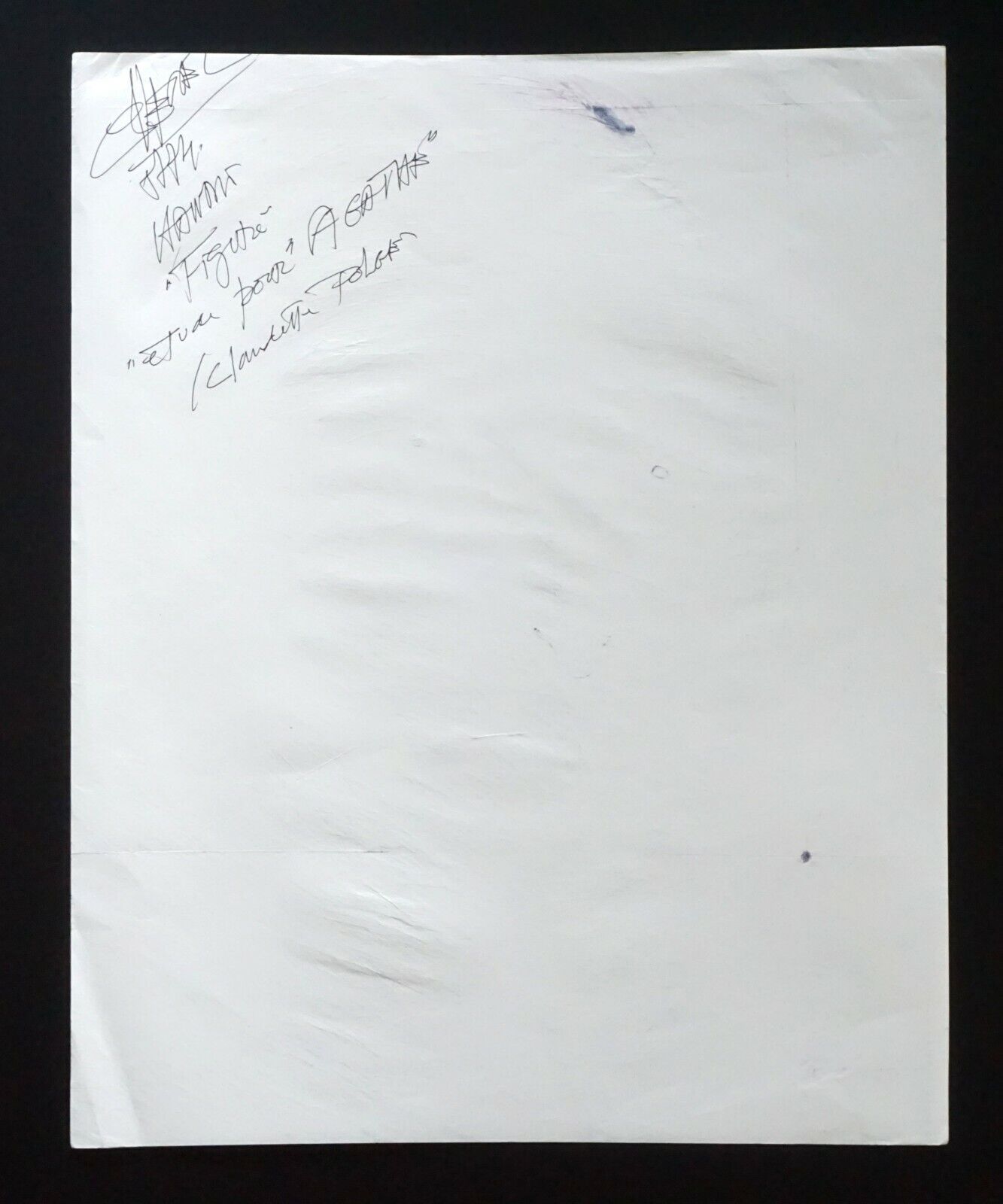 France HI Outsider Art Mixed Media Painting Portrait by Claude Vedel (EtJ)#20