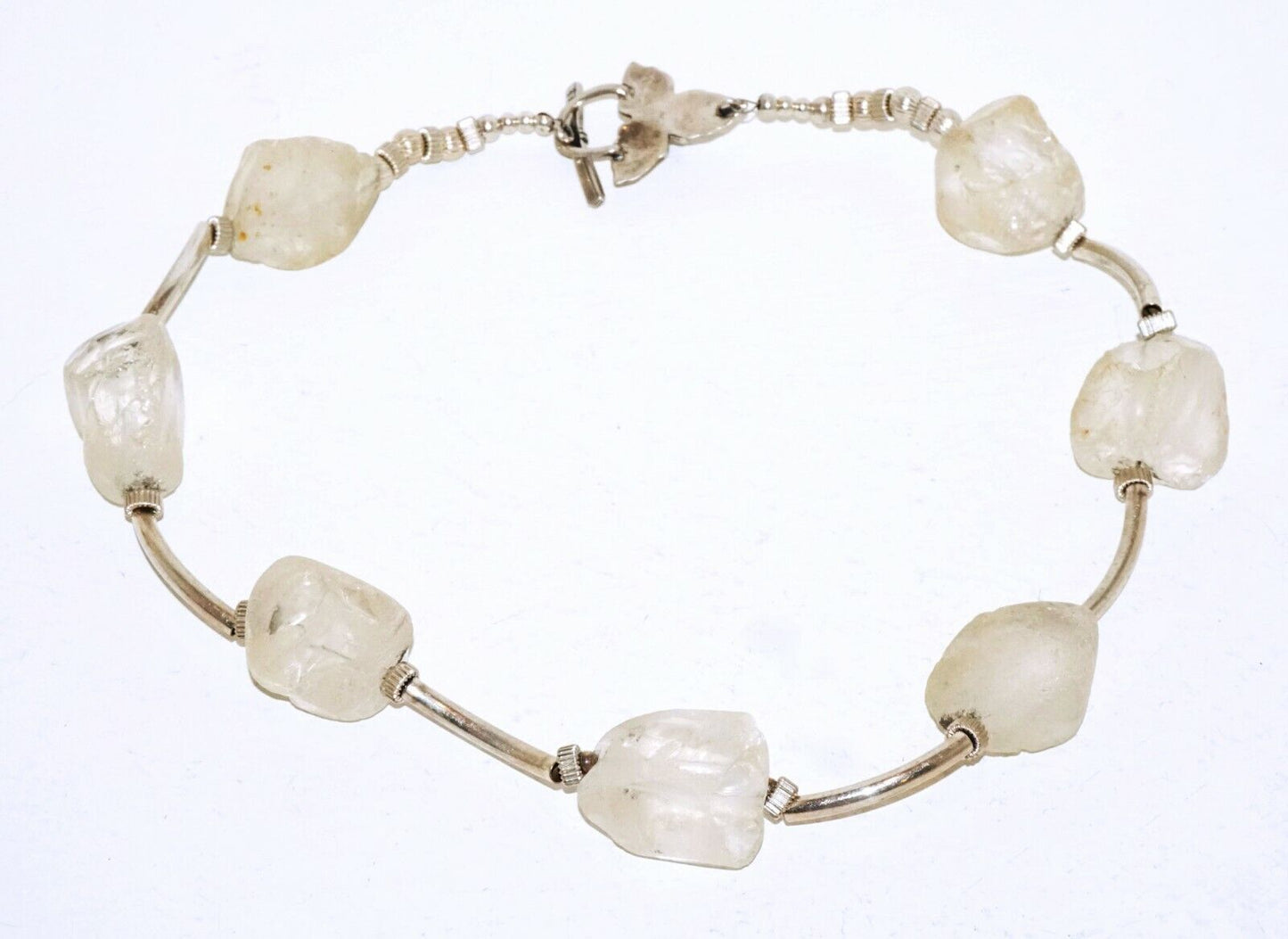 Hawaii Clear Quartz & Silver Bead Necklace Annalise Vogel’s ALV Designs (LeP)#4