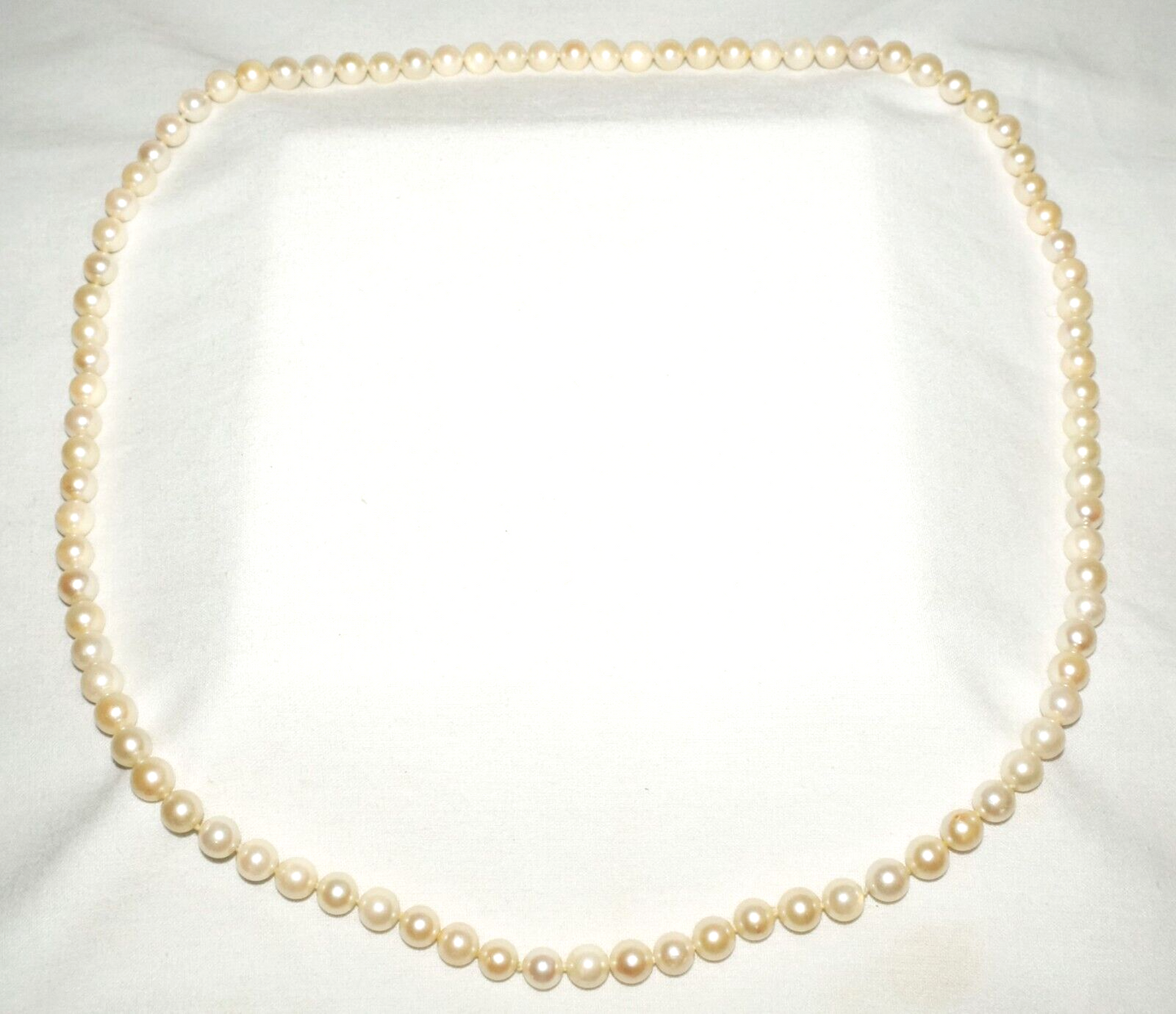 Vintage Pearl Necklace 28" no Clasp (FeD)#6