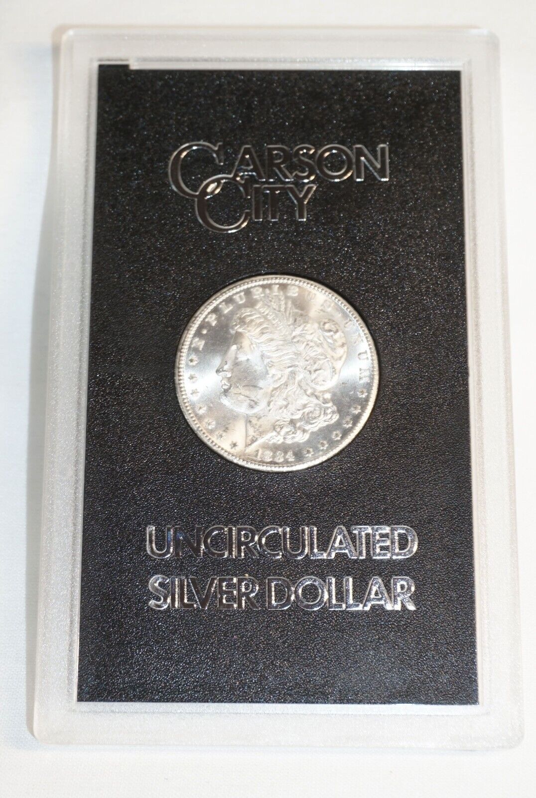 1884 Carson City GSA Morgan Silver Dollar with Box and COA ~ Uncirculated (TuD)