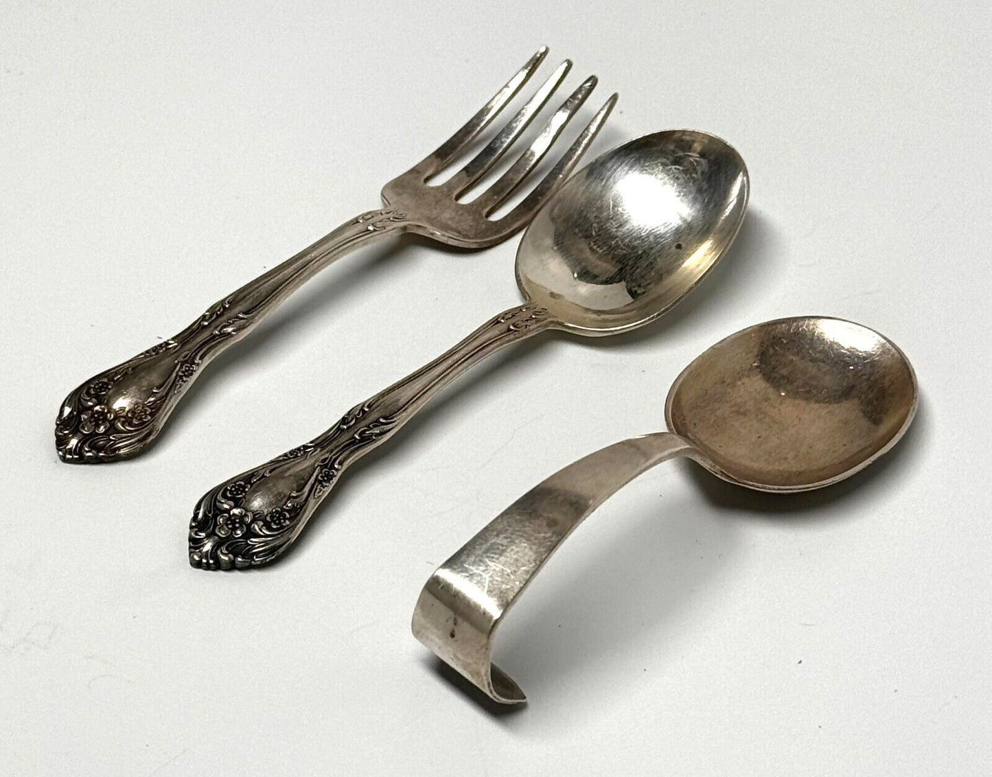 Vintage Sterling Silver Baby Feeding Set – Chateau Rose by Alvin (MiM)