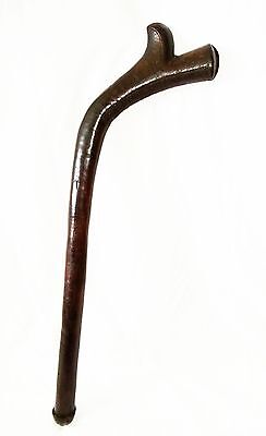 Antique Fijian Viti Wooden Carved War Club w. Kill Marks (Dil)
