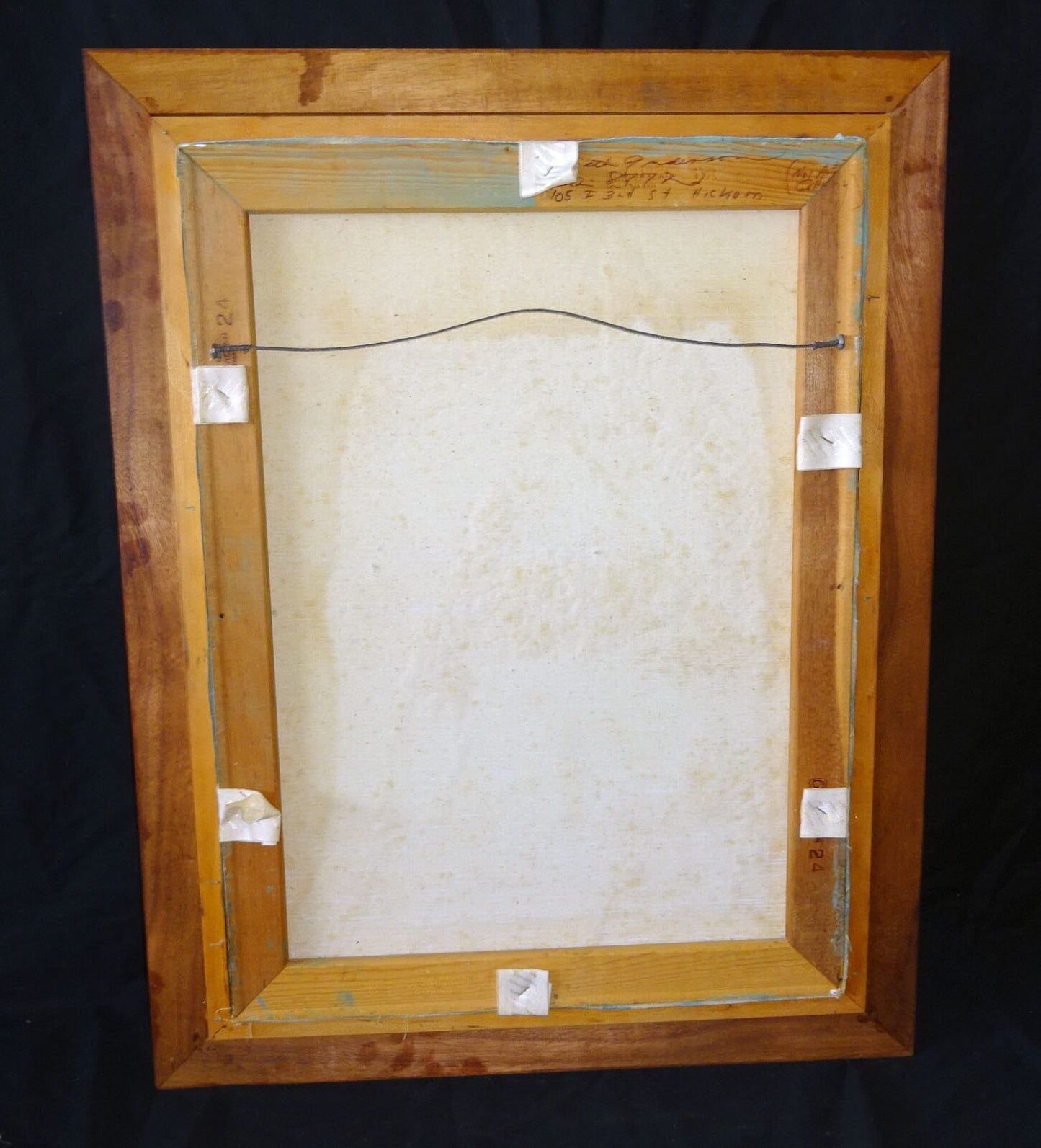 1970s Hawaii Koa Framed Oil Painting "Nuuanu Pali, Oahu" by B. Anderson (Kan)