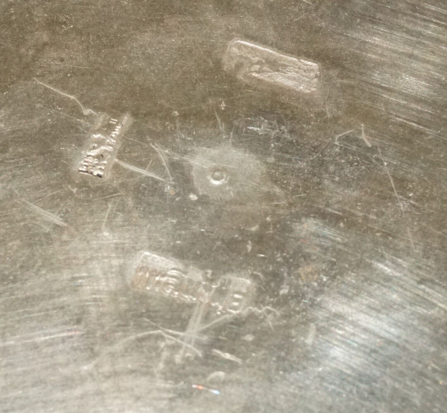 Vintage South East Asian Silver Alloy Deep Dish w. Relief Motifs & Marks (UVi)#7