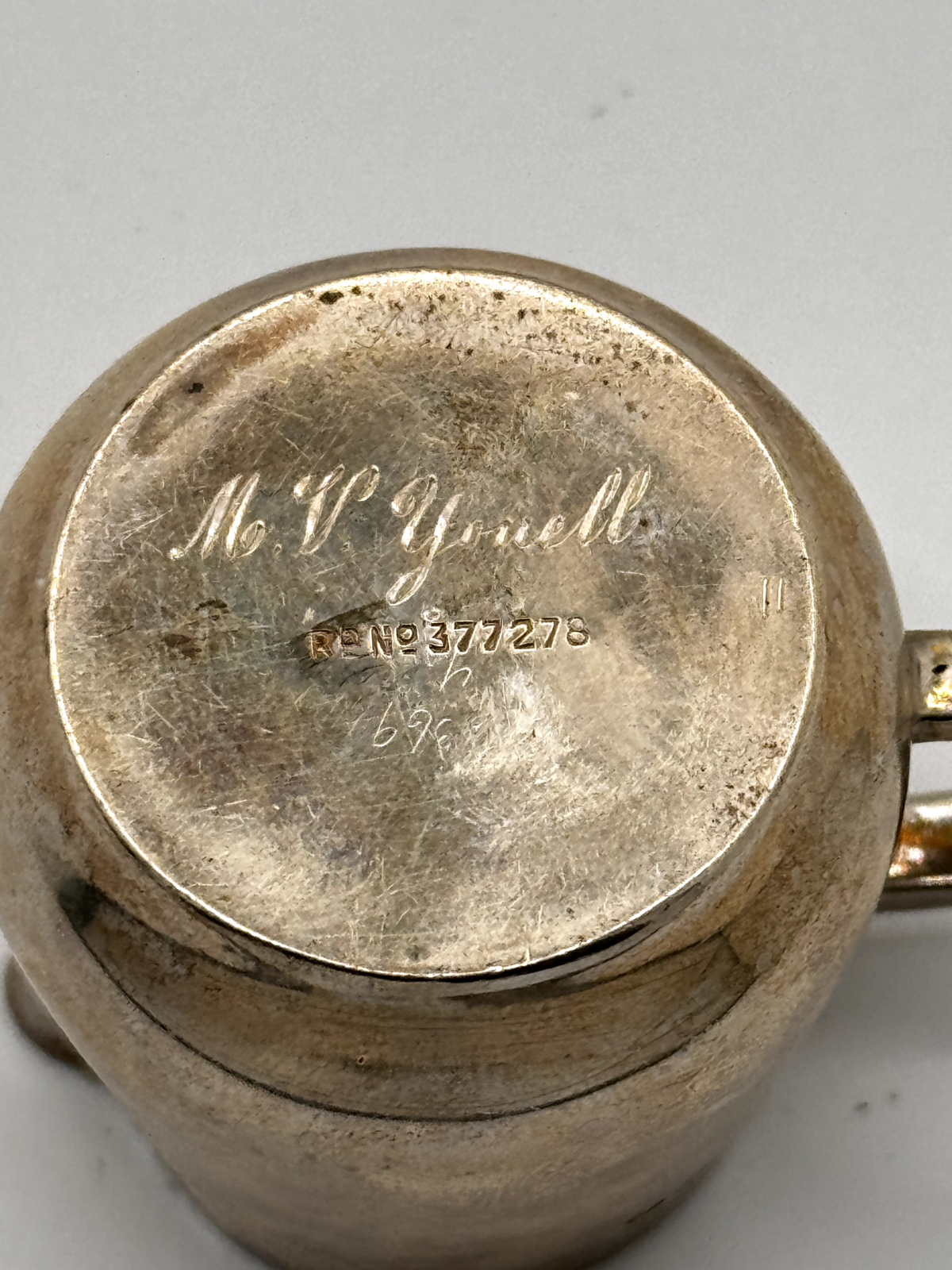 1910 British Sterling Silver Creamer by Charles Edwards, London (WeP)