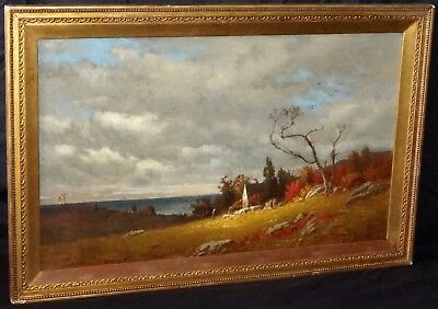 19C American East Coast Oil Painting by James Renwick Brevoort (1832-1918)(PaS)