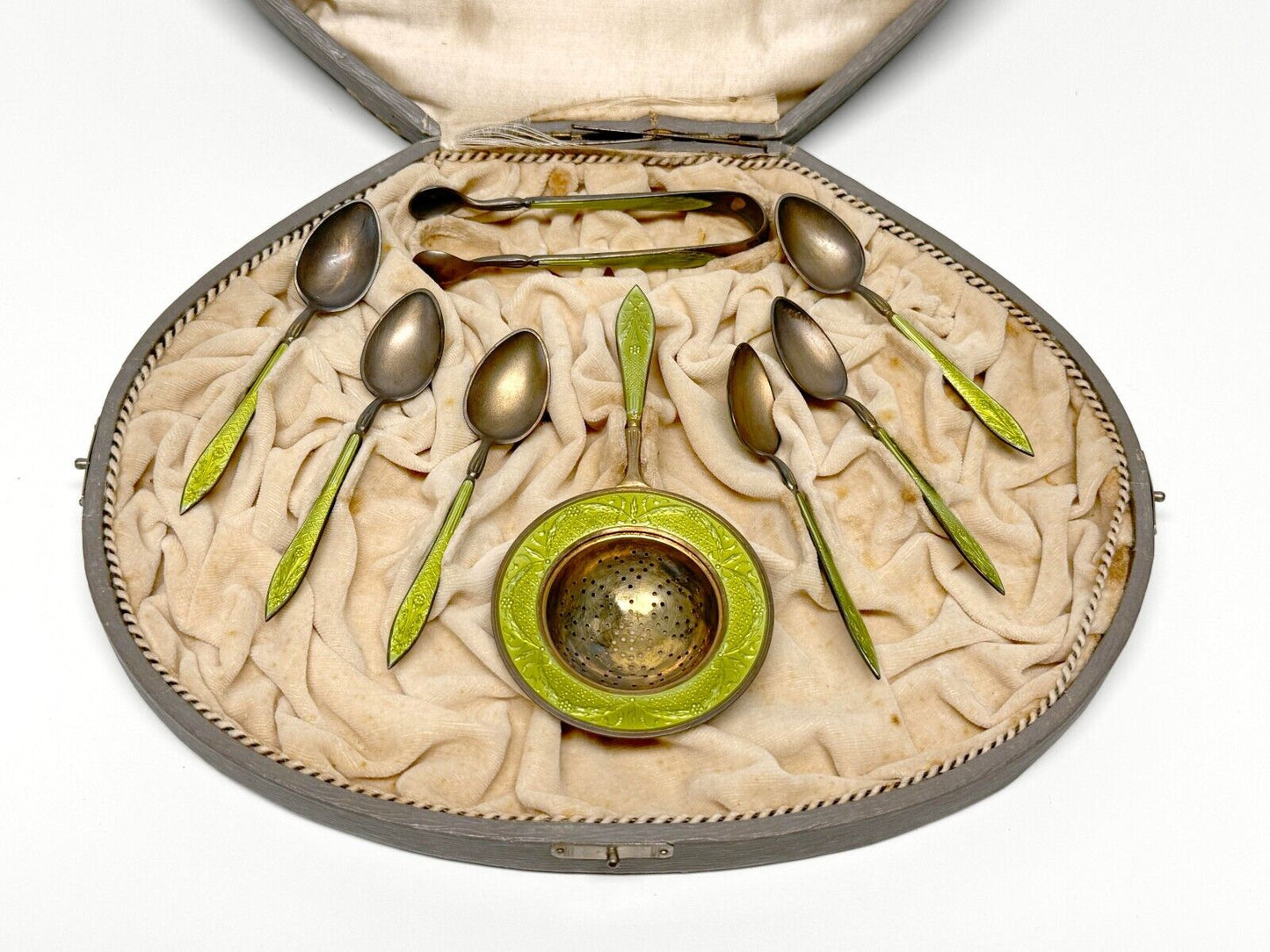 1880 Norwegian Sterling .925 Tea Set- David-Andersen Christiania Jewelers (FeP)