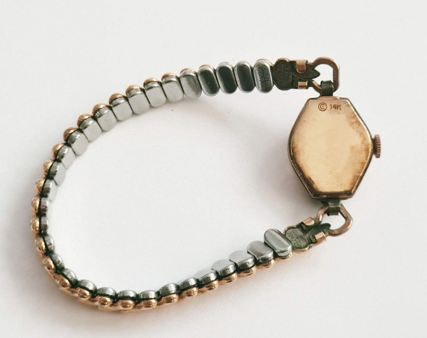 Antique Art Deco Swiss Royce Watch Co 14k Rose Gold Ladies Wristwatch (PiC)