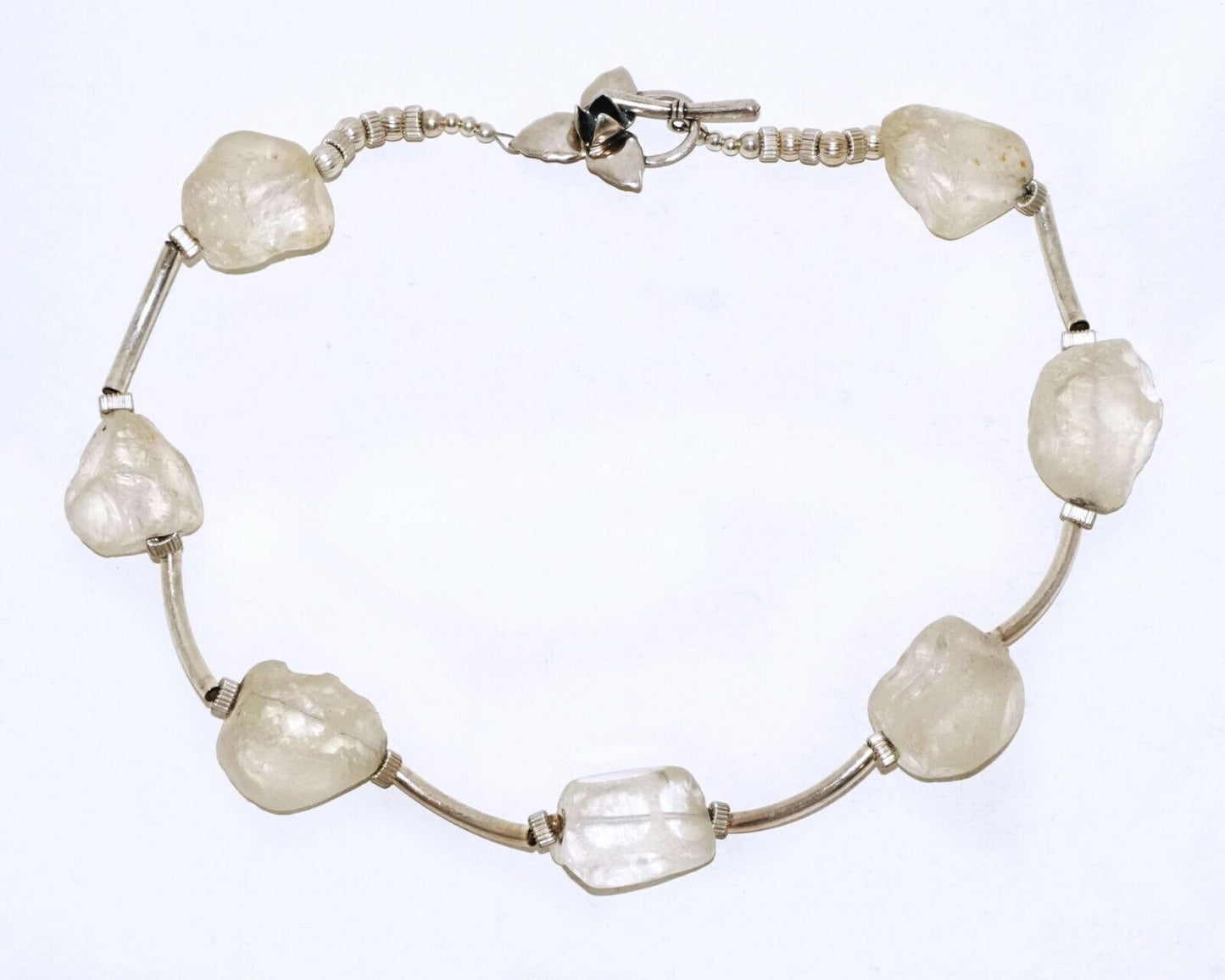 Hawaii Clear Quartz & Silver Bead Necklace Annalise Vogel’s ALV Designs (LeP)#4