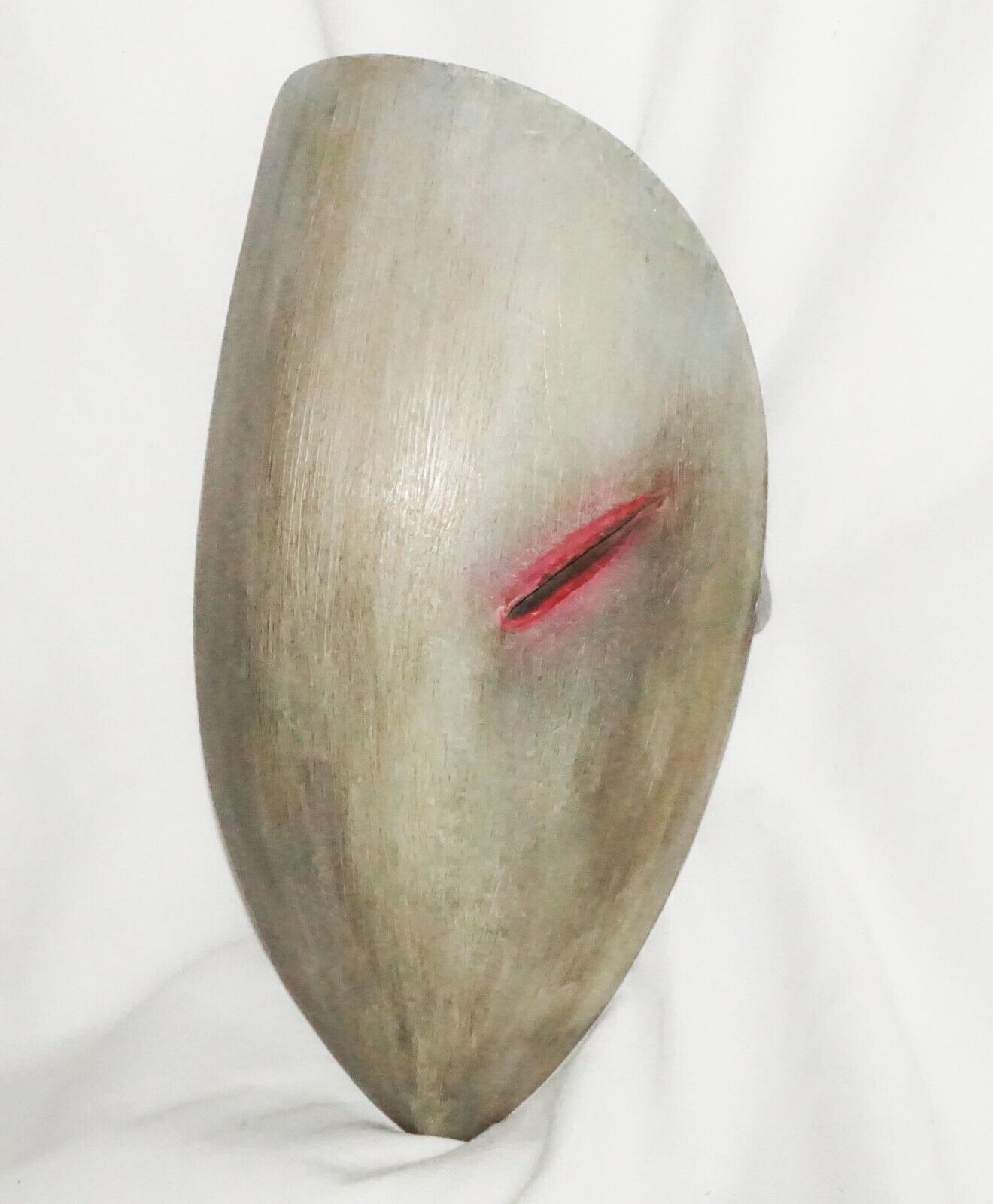 Vintage Modern Heavy Metal Abstract One-Eyed Mask Wall Sculpture unsigned (AHB)