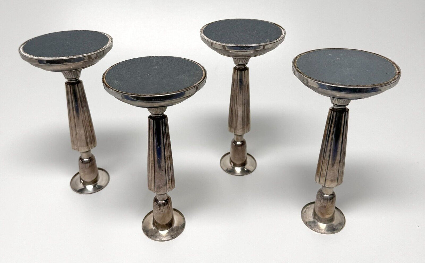 1972 Swedish Sterling 6x Candlesticks w K& RC Hallmark (MaC)