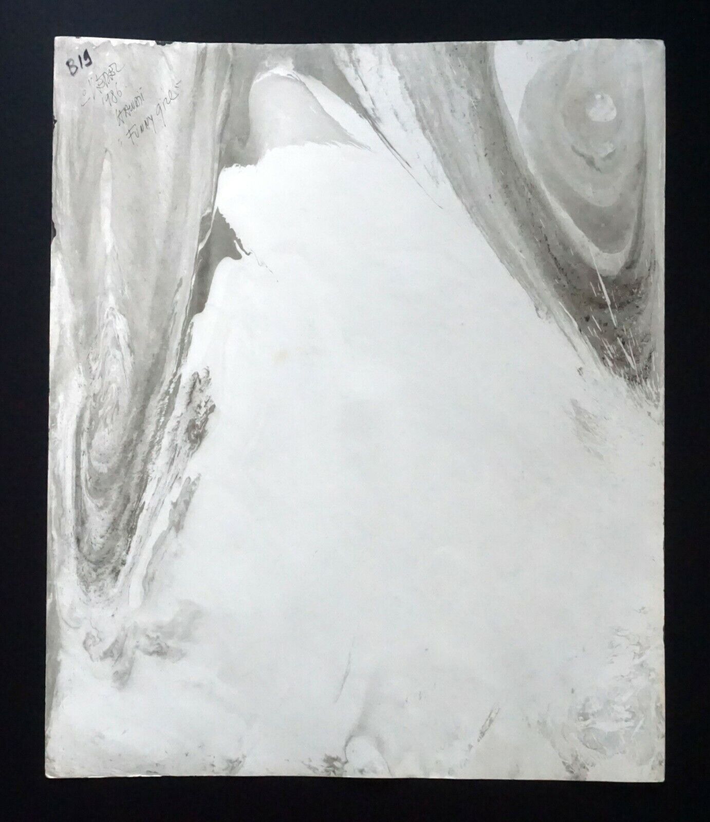 France Hawaii Outsider Art Mixed Media Ink Painting Girl Claude Vedel (EtJ)#8