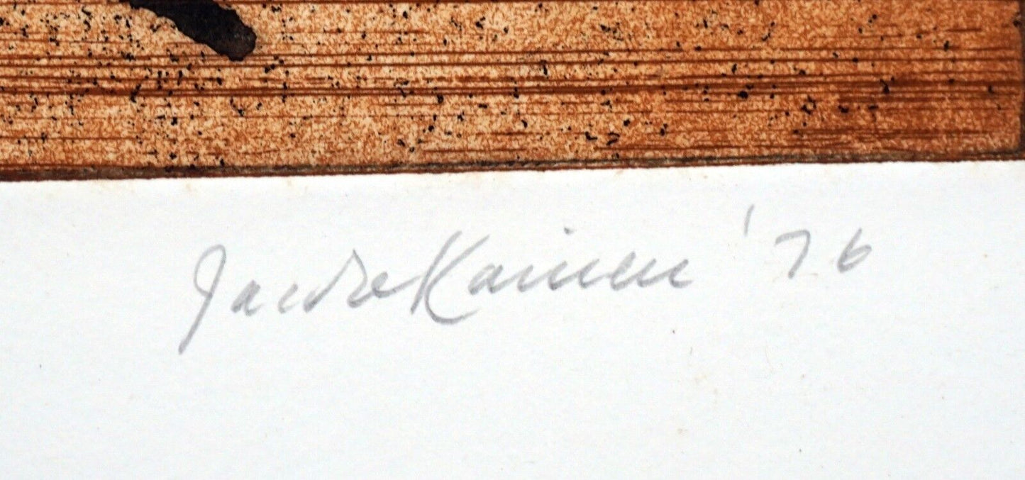 76 Washington DC Etching Print 9/30 Masquerade by Jacob Kainen (1909-2001)(Mod)