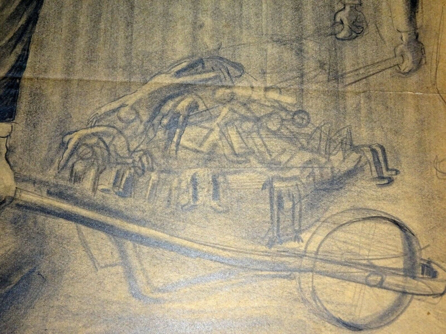 1940s Expressionist Pencil Drawings Fascist Caricatures by Boydan Baynert (CuM)
