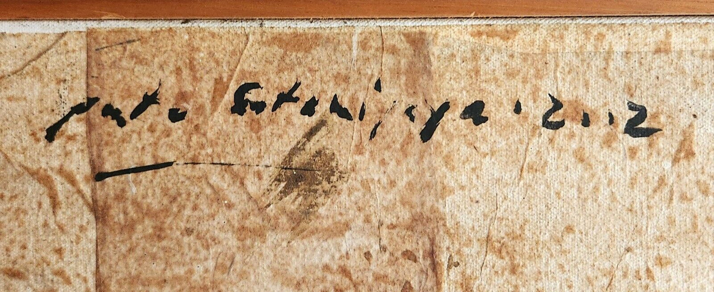 2002 Indonesian Mixed Media Painting "Into The Void" by Putu Sutawijaya (CuM)