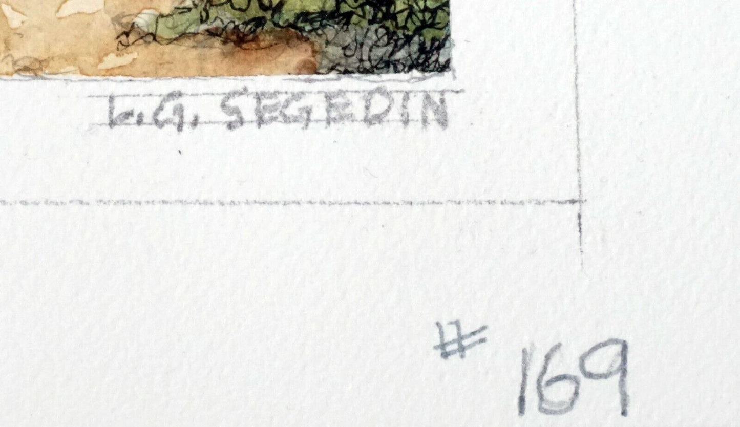 Hawaii Watercolor Painting Outrigger Canoe at Lankai Beach by Larry Segedin #169