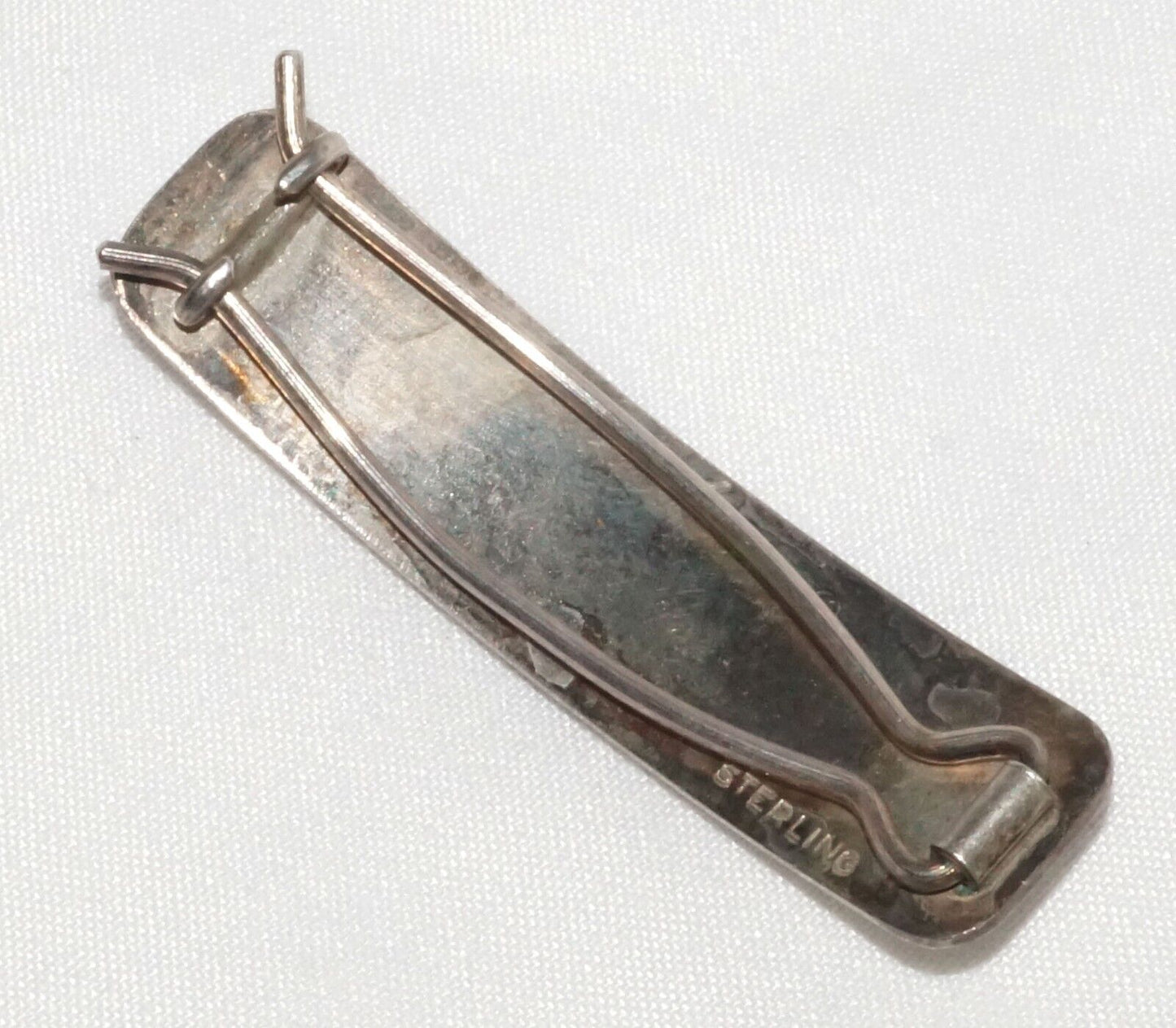 Vintage Georg Jensen Style Sterling Hair Clip w Acorn Accent (QuC) 24