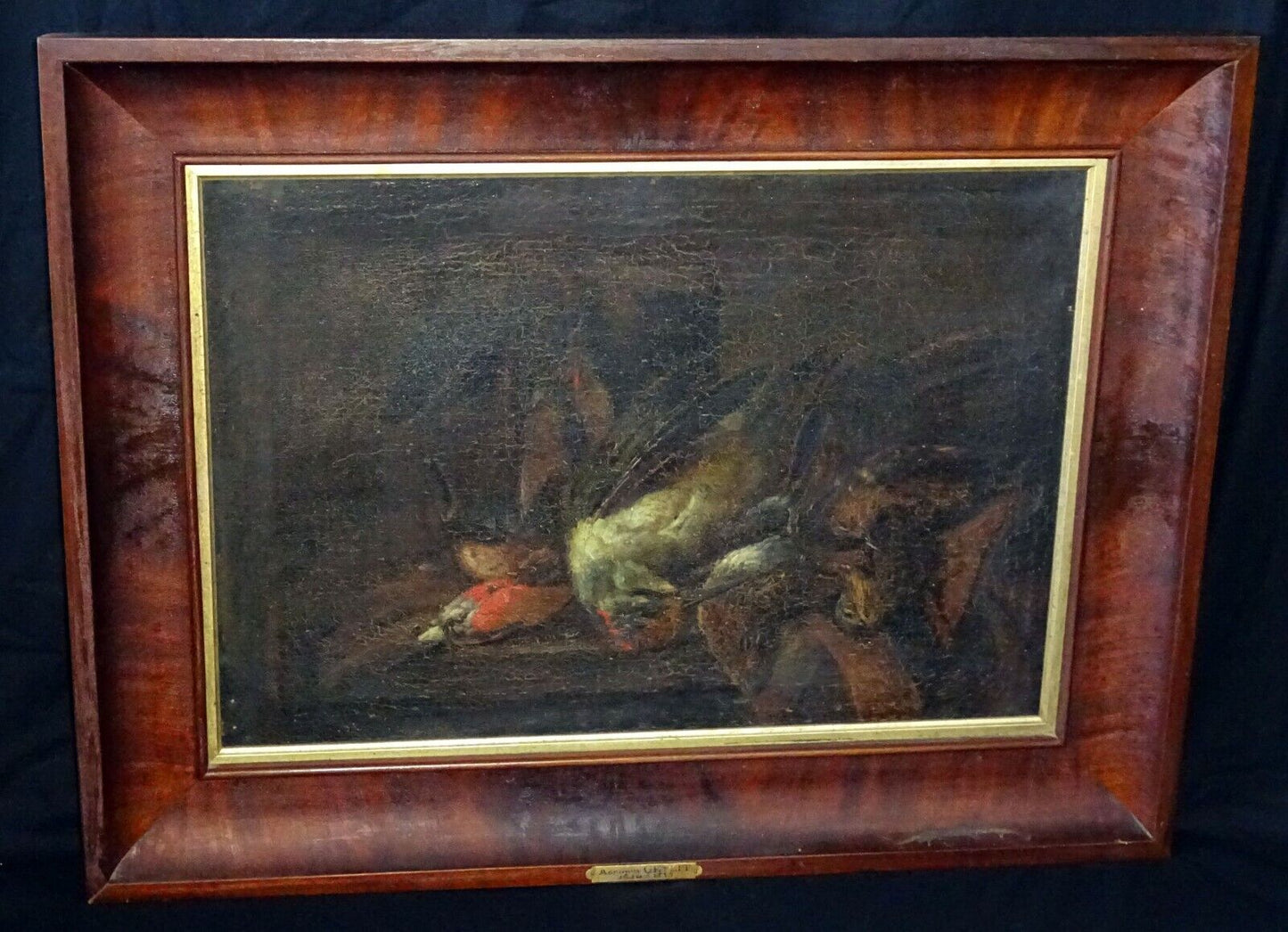 18C Belgian Oil Painting "Still Life w Game" attributed Adriaen de Gryeff (SnE)
