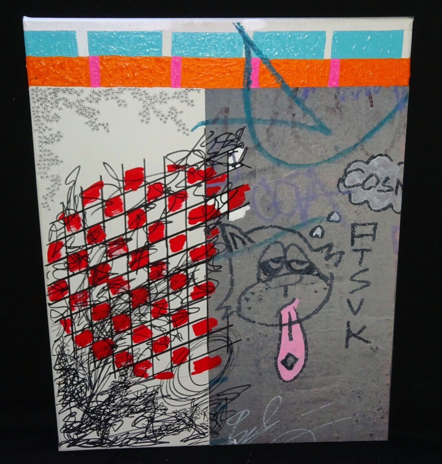 Hawaii Acrylic Mixed Media Painting No Graffiti Honolulu by Jerome Wallace (WaJ)