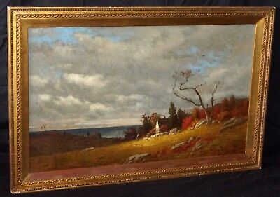 19C American East Coast Oil Painting by James Renwick Brevoort (1832-1918)(PaS)