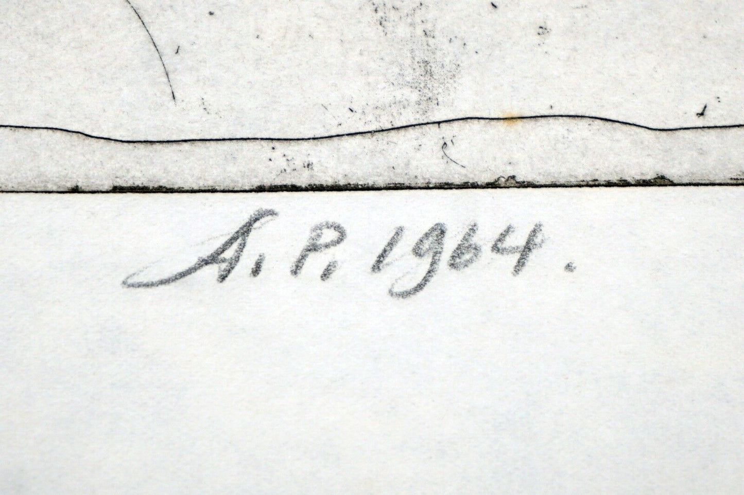 '64 California AP Etching Print Michelangelo by Thomas Cornell (1937-2012)(Mod)