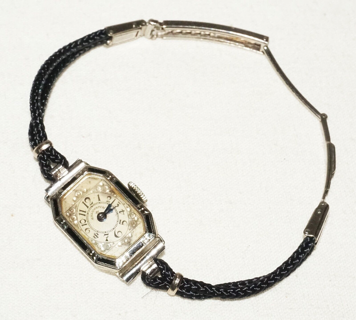 1920s Swiss 14k White Gold Ladies Wristwatch by Hoffman Watch Co. (BeM)#5