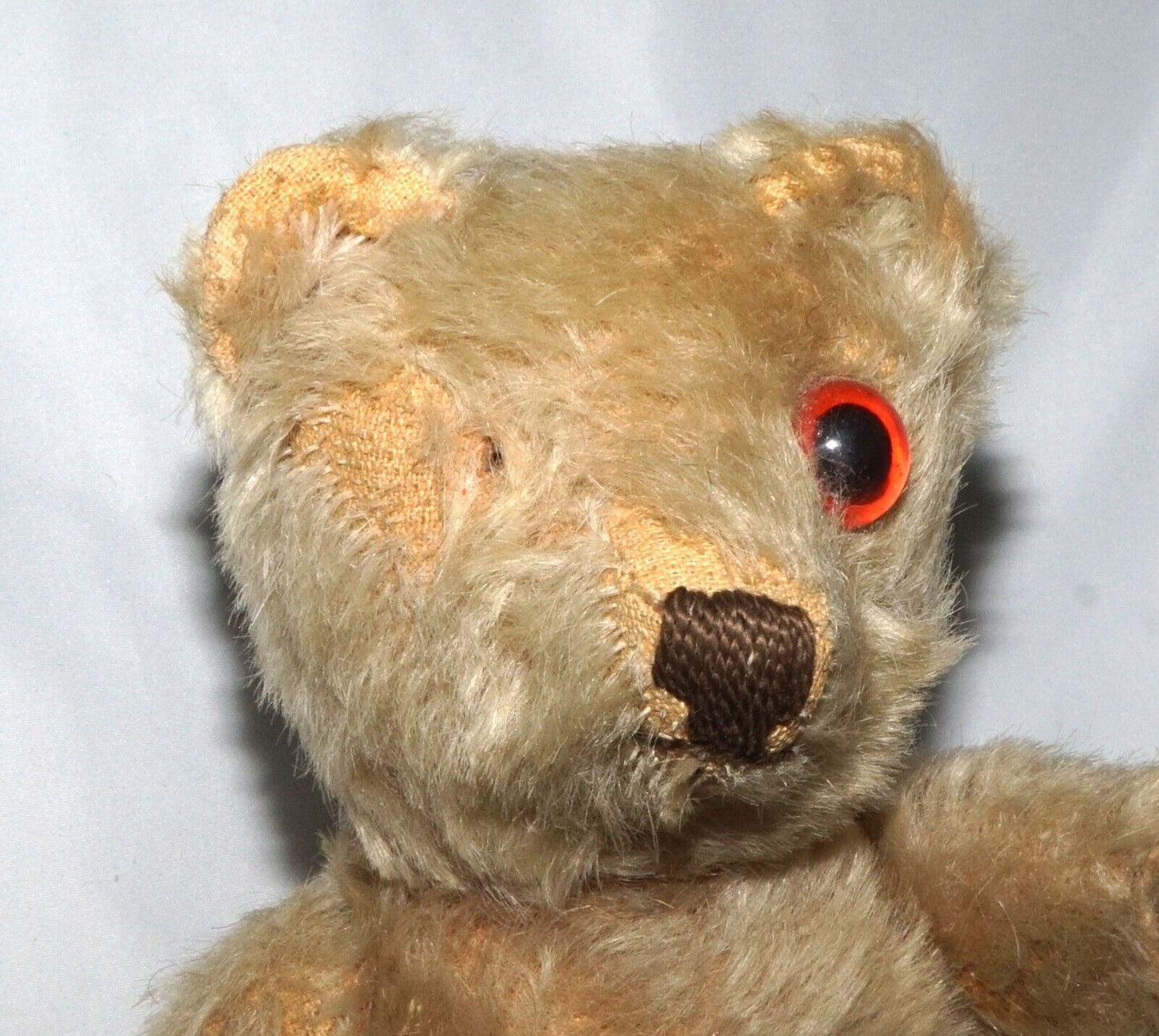 Vintage Steiff Jointed Teddy Bear with Button (Missing Eye) 9.5 inches (QuC)