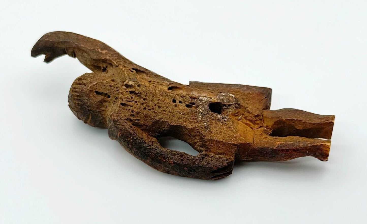Antique Indo-Portuguese Bovine Bone Goa Jesus Carving (MiM)