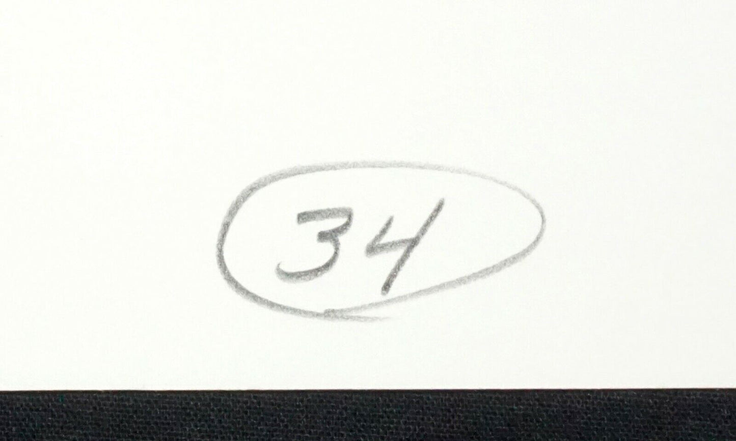 Hawaii Conte Color Wash Painting Standing Male Nude by Snowden Hodges (Sho)#34