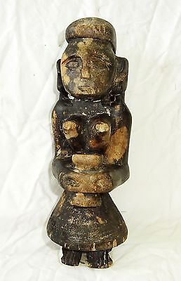 19C/20C Indonesian Nias Island Tribal Carved Ancestral Figure Statue (Eic)