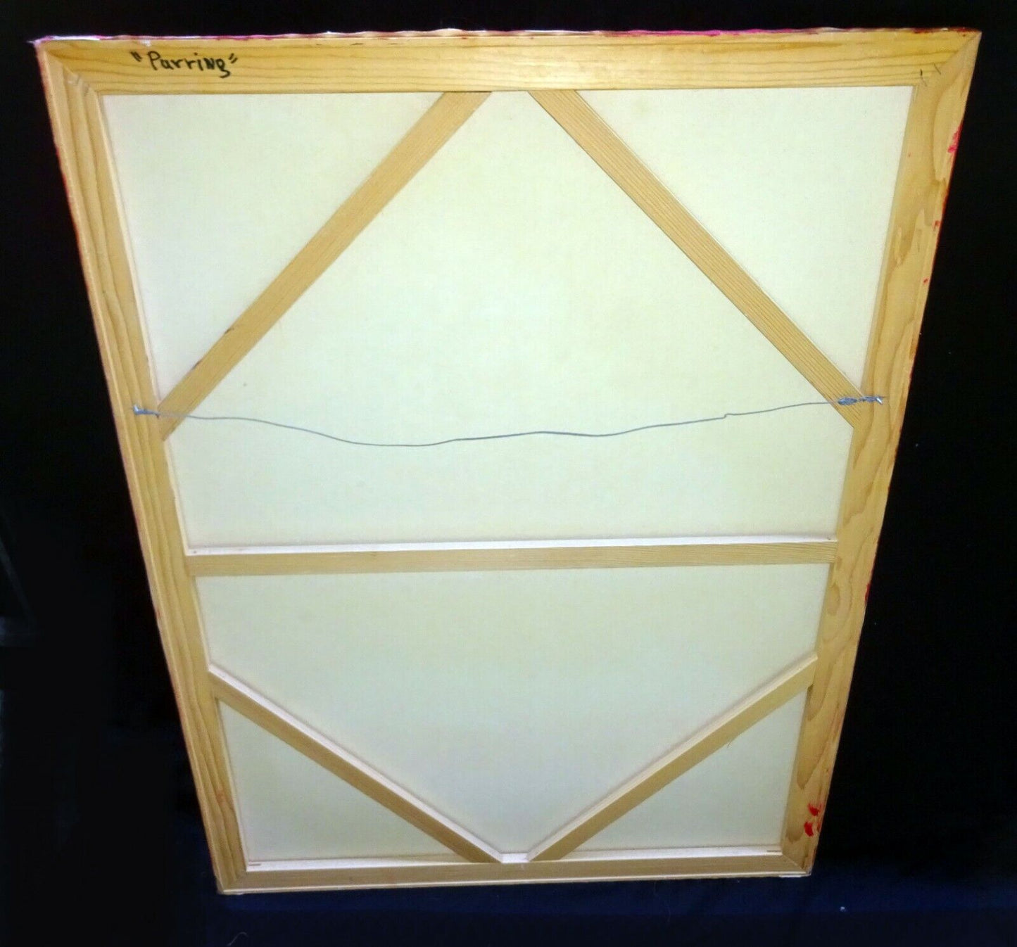 1990s Hawaii Oil Painting Pulsating Planets in Space by Jerome Wallace (WaJ)