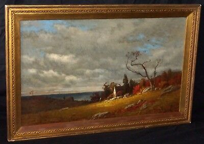 19C American East Coast Oil Painting by James Renwick Brevoort (1832-1918)(PaS)