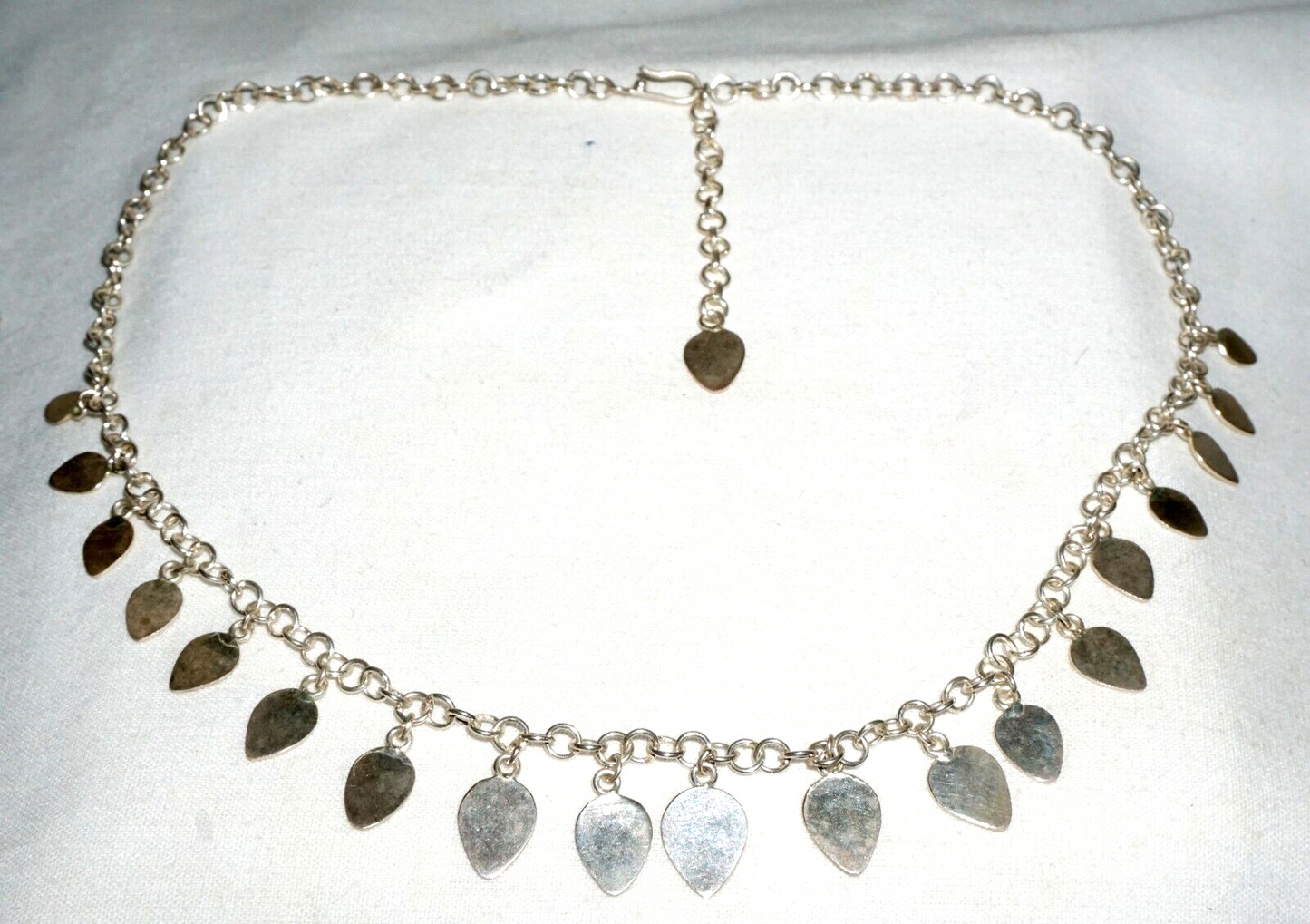 Vintage India Iyengar Yoga Silver Necklace w. Dangle Ornaments by Purnima (JoD)