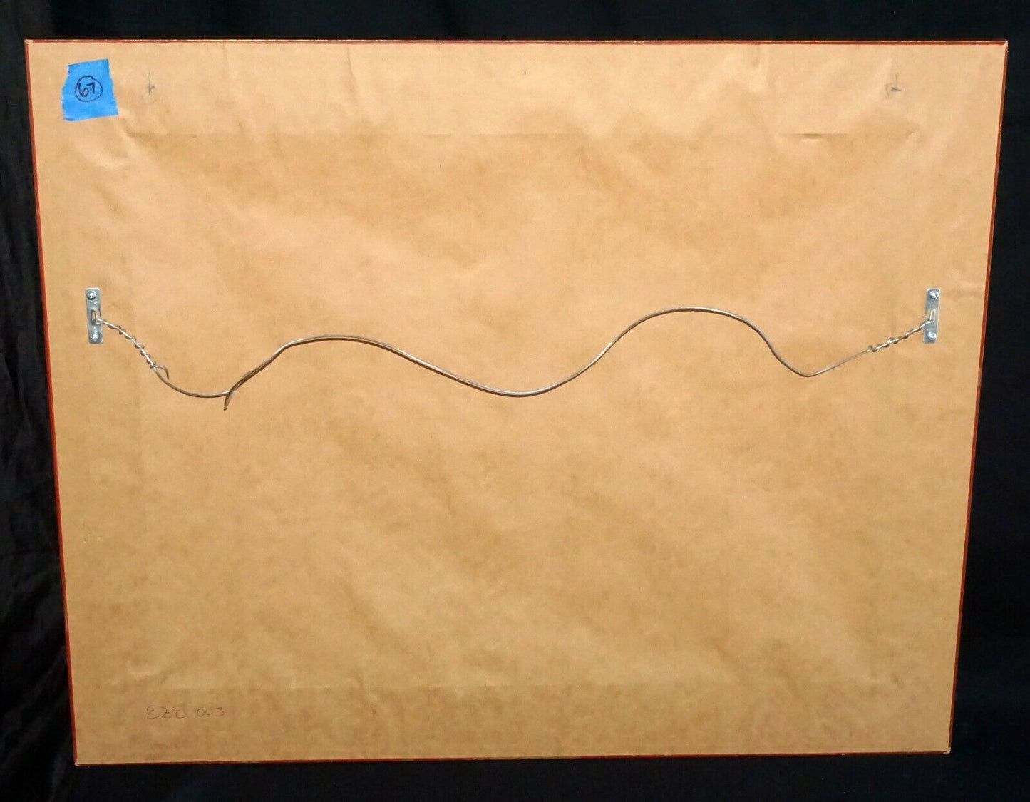 Spanish Oil Pastel Painting The Mirror by Ezequiel Lopez Garcia (b.1938) (ChA)