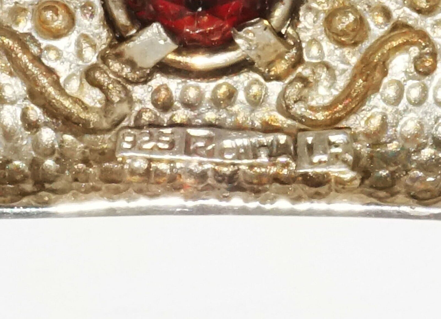 3Pc Vintage Sterling Silver Pendant Lot w. Garnet, & Onyx Golf Bag (HaL)#17