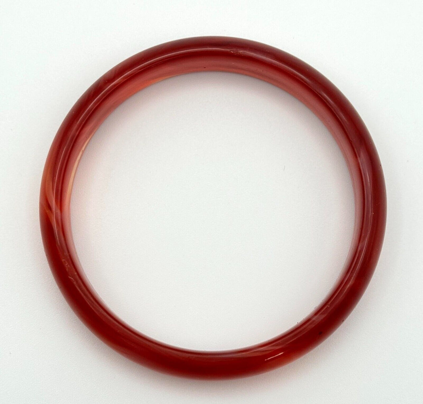 Vintage Red Agate Bangle Bracelet 14mm (1450)