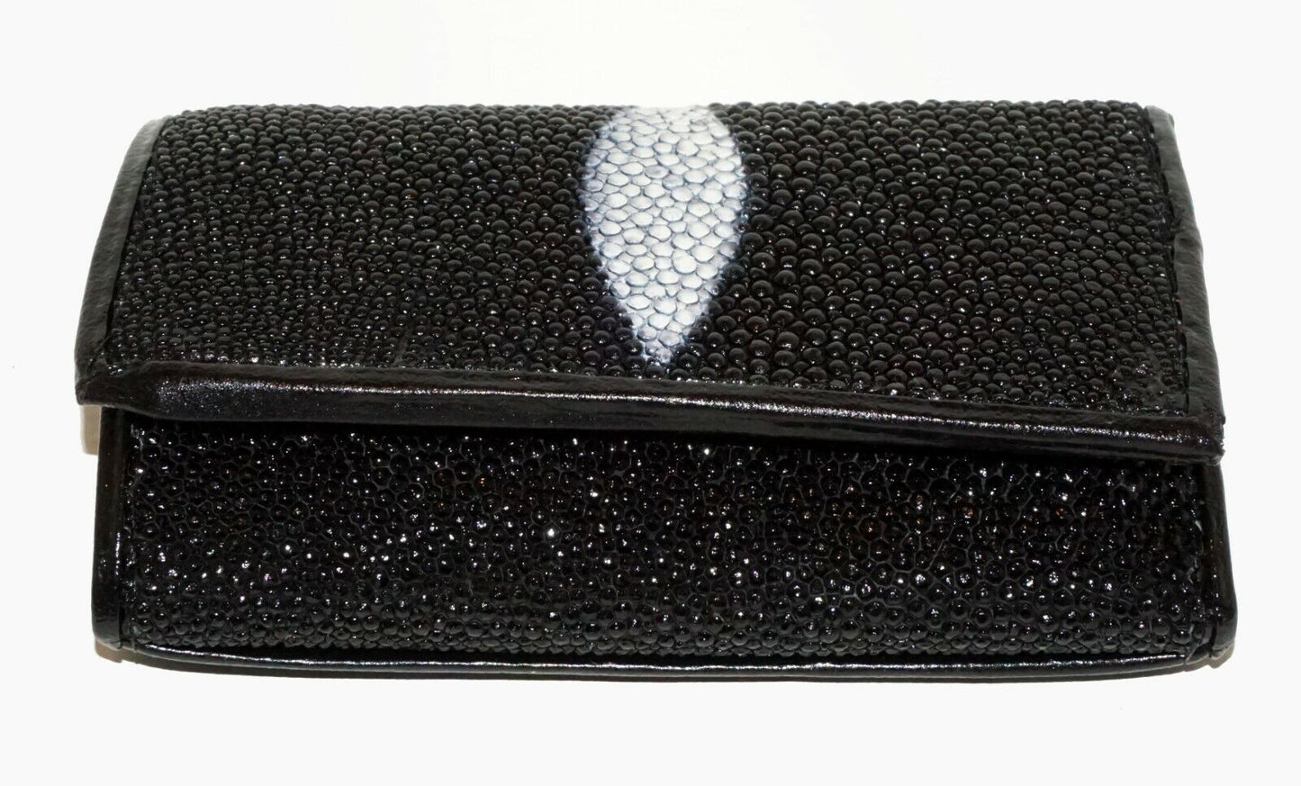Vintage Attractive Leather & Stingray Skin 6x Key Holder Wallet (LeP)