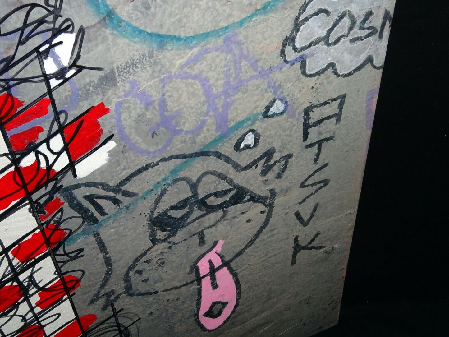 Hawaii Acrylic Mixed Media Painting No Graffiti Honolulu by Jerome Wallace (WaJ)